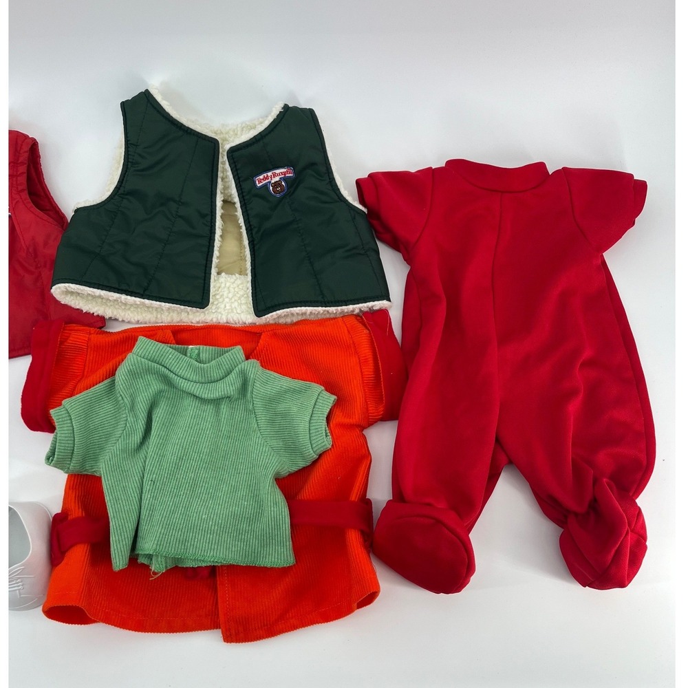 Teddy Ruxpin Vintage Clothing Lot Unisex OS Multi Color Vests Jumpsuit Shoes